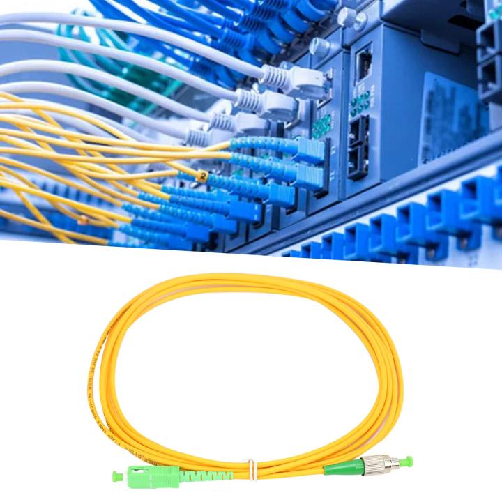 สายต่อออปติคอลไฟเบอร์สายเคเบิลเสริมโทรคมนาคมเกรด-sc-apcfc-apcks-apc-smdx-3-0-1x-3m-สำหรับการเดินสายไฟใยแก้วนำแสง