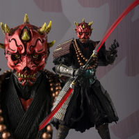 ดาราที่มีชื่อเสียงในประเทศ Star Wars Monk Darth Moore Double Knife Flow Model ตุ๊กตาเคลื่อนย้ายได้