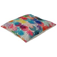 Square flax Cushion Covers Pineapple Printed Decorative Living Bed Pillows Cover Sofa Decoration Gift (style 14)