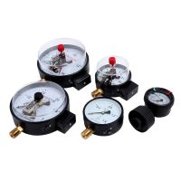 Support wholesale Stainless steel axial hydraulic oil pressure gauge 1.6mpa water pressure gauge shock-resistant pressure gauge barometer negative pressure gauge vacuum gauge