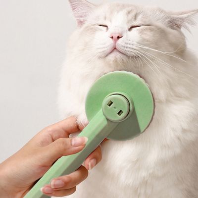 Pet Hair Removal Comb Macaron Cat Cleaning Comb Round Dog Cats Stainless Steel Needle Comb Massage Clean Floating Hair Brush