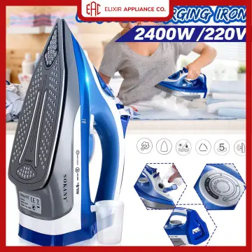 Steam Iron for Clothes, 2400W Powerful 25s Heat-up Portable