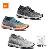 【Free headphones】Xiaomi Mijia Sneakers Mens Outdoor Shoes Light Breathable Knitting Male Running Shoes Size 39-46 Sporting Smart Shoes Dropship รองเท้าผ้าใบผู้ชายกลางแจ้งรองเท้าแสงระบายอากาศถักชายรองเท้าวิ่งขนาด 39-46 กีฬาสมาร์ทรองเท้า