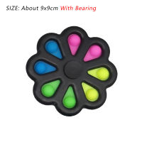 New Pop Push Bubble Fingertip Spinner Simple Dimple Compression Toy Adult Squeeze Fingertip Spinner Toy Early Education