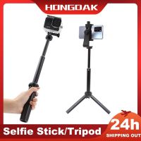 HONGDAK Mini ขาตั้งสามขาสำหรับกล้อง Go Pro Hero 11 10 9 8 7 6 5 EKEN กล้องแอคชั่นแคมเมราต่อกับสมาร์ทโฟนอุปกรณ์เสริมกล้องเซลฟี่