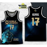 Ready Stock MOBILE LEGENDS CYCLOPS - ALFA FULL SUBLIMATION BASKETBALL JERSEY SHORT CUSTOMIZED