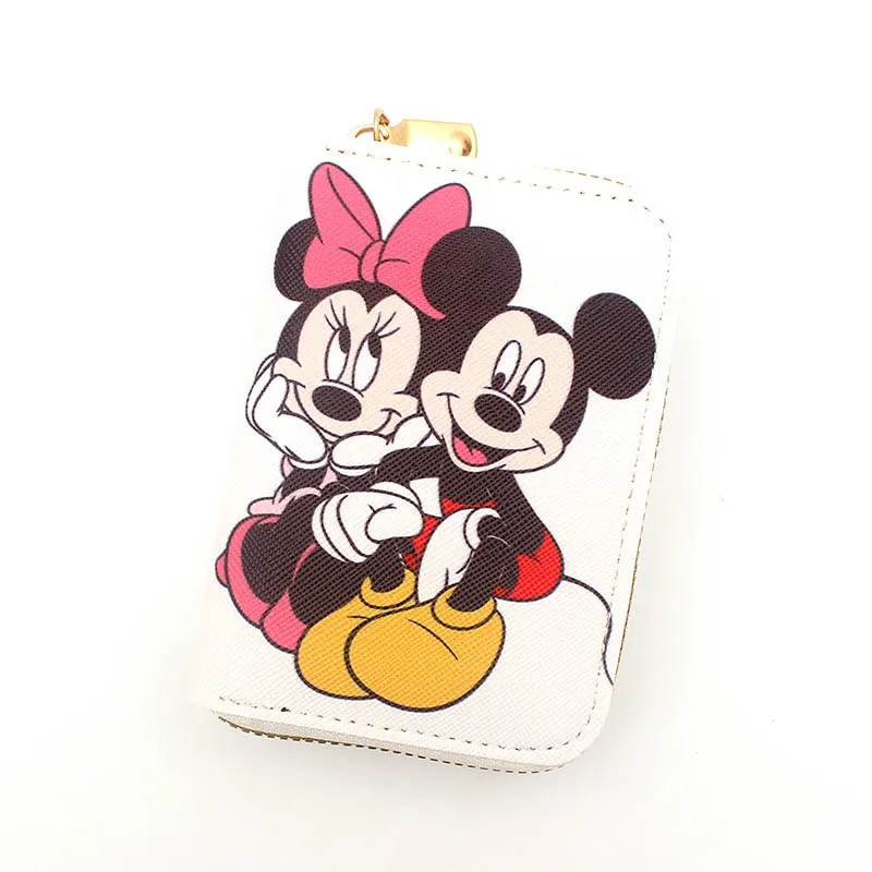 Disney Mickey Mouse Minnie Girls Organ Card Bag PU Wallet Cute