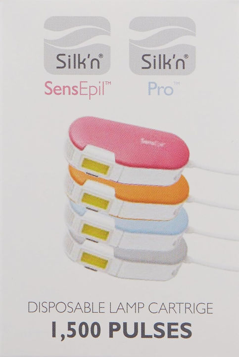 silkn-silk-n-sensepil-and-pro-disposable-lamp-cartridge-1500-3-count