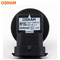 OSRAM H16 12V 19W PGJ19-3 64219L Original Light รถฮาโลเจนหมอกโคมไฟหลอดไฟอัตโนมัติ3200K ไฟหน้ามาตรฐาน Made In Germany (1X)