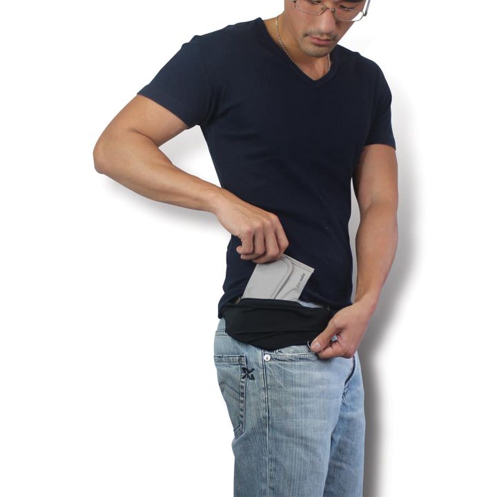 pacsafe-cashsafe-25-anti-theft-deluxe-travel-wallet-belt-เข็มขัดกระเป๋าสตางค์-กระเป๋ากันขโมย