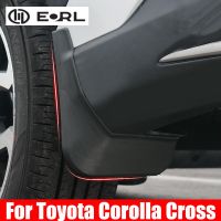 แผ่นกันโคลน4X สำหรับ Toyota Corolla Cross XG10 2021 2022ฝาแผ่นกันโคลนล้ออุปกรณ์เสริมรถยนต์บังโคลนแผ่นกันกระเซ็น