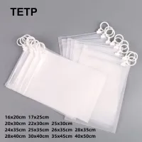 TETP 50Pcs Frosted Zipper Bags With Pull Ring Wholesale Home Travel Shirt Dress Jeans Towel Shoes Packaging Storage OrganizerShoe Bags