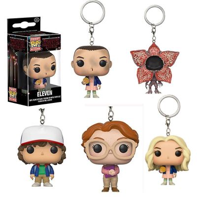 1pcs Keychain Action Figure Toys Eleven with eggos Demogorgon Model Pendent Dolls Keyring Children Gift