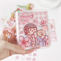 Dimi 105*90mm Kawaii Mini Pocket 3 Ring Diary Notebook Journals Agenda Planner Girls Birthday Gift Korean INS Stationery