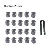 【CW】 WarriorsArrow 20x Car Styling Protection Hub Screw Cover Tire Protector 19mm Gray  Remover