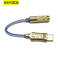 Xnyocn 16-32Ω USB Cx31993แอมป์หูฟังแบบสวม DAC ชนิด C เอาท์พุท3.5มม. SNR 125Db PCM 32B/384Khz สำหรับ Macbook Windows10