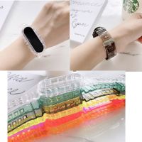 Transparent Glacier Silicone Band Strap for Xiaomi Mi band 5 Miband 5 4 3 6 7 【BYUE】