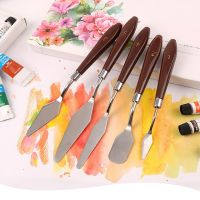 5 Palette Supplies Knife Tools Art Spatula Gouache Painting Scraper Set