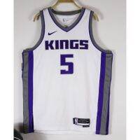 เสื้อผ้าบอลที่นิยมมากที่สุด hot pressed 2023 nba Sacramento Kings No.5 Fox white basketball shorts