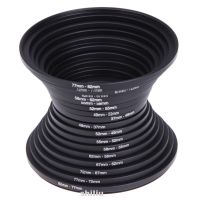 18pcs 37-82mm Portable Ring Step Up Down For Nikon