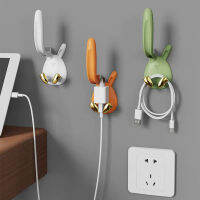 ตะขอกระต่ายน่ารักห้องครัวและห้องน้ำฟรี Punch Wall Key Coat Hanger ในครัวเรือน Self Adhesive Hanger Plug Storage Hanger