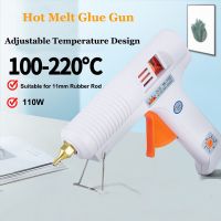 【LZ】□✌  110W Hot Melt Glue Gun Ajustável Temperatura Constante Bico de Latão de Aquecimento Rápido para 11mm Glue Sticks Casa DIY Craft Repair Tool