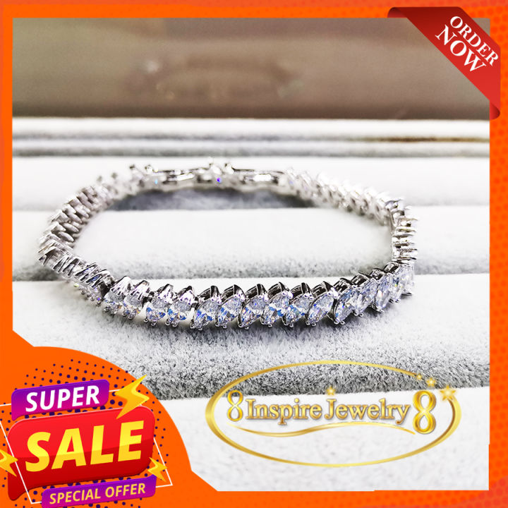 inspire-jewelryสร้อยข้อมือเพชรcz-เพชรสวยเกรด-aaa-เพชรวิ้งเจิดจรัส-งานจิวเวลลี่-ราคาเบาๆ-แฟชั้นอินเทรนชั้นนำงานเกรดพรีเมี่ยม