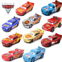 1:55ดิสนีย์พิกซาร์รถยนต์โลหะ D Iecast จำนวน95 Lightning McQueen ทุกสไตล์โกลเด้นซิลเวอร์แชมป์รุ่นเก็บรถเด็กของเล่น