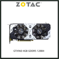 USED ZOTAC GTX960 4GB GDDR5 128Bit GTX 960 Gaming Graphics Card GPU