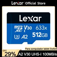 [HOT TALQQQWWEGE 583]Lexar Micro การ์ด SD ของแท้ใหม่128GB 32GB 64GB 256GB 512GB การ์ดความจำ A1 A2แฟลชการ์ด TF Class10สำหรับกล้องบันทึกภาพกีฬาโดรน