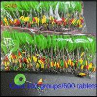 5210A 600pcs 100 Groups ลอยลอยได้ ตัวหยุดทุ่นตกปลา อุปกรณ์สำหรับตกปลา อุปกรณ์เสริมสายแท็กเกิล ถั่วอวกาศ ทนทานต่อการใช้งาน สีสันสดใส ถั่วยาง ทะเลสาบแม่น้ำทะเล