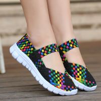 new Hand woven shoes womens shoes Korean version of breathable sandals sports leisure single shoes