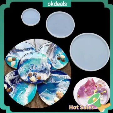 Fluid Arts Cup Mad Silicone Round Coaster Mold Epoxy Resin Casting