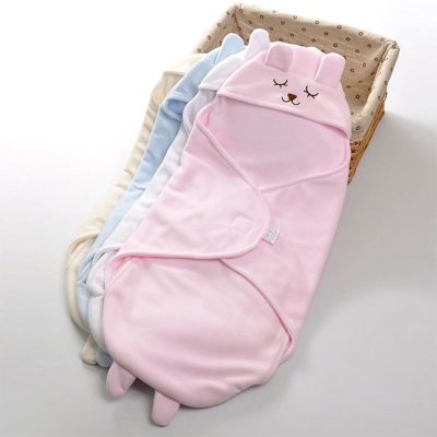 Cute Cartoon Newborn Hooded Sleeping Bag 73x33cm Soft Comfortable Pajamas Baby Boys Girls Children Anti-kick within 1 years old