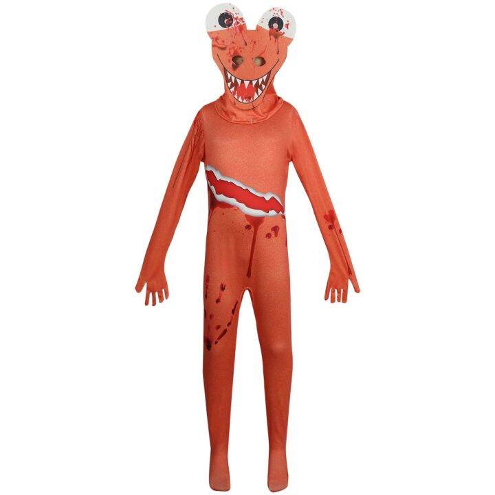 Rainbow Friends Costume For Kids Green Monster Wiki Cosplay Horror