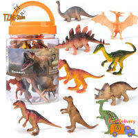 TZAG Store 10ชิ้นของเล่นหุ่นไดโนเสาร์ยุคจูราสสิกไดโนเสาร์เหมือนจริง Terosaur Triceratops Spinosaurus Tyrannosaurus Figurines โมเดลสัตว์ของเล่นสำหรับเด็กของขวัญตกแต่งบ้าน