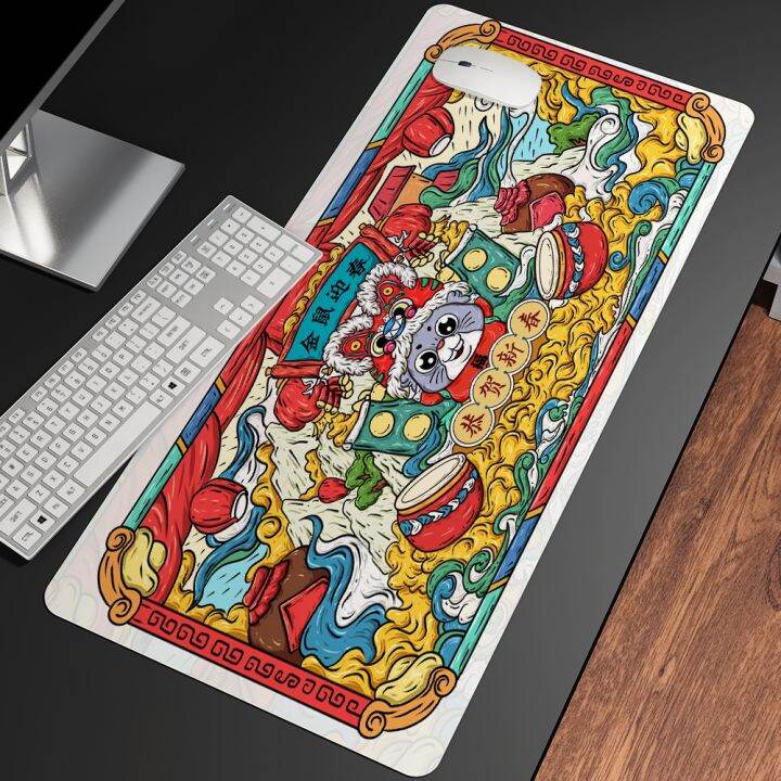 new-chinese-style-gaming-gamer-ink-mouse-pad-high-quality-rubber-mousepad-computer-accessories-keyboard-mouse-popular-mat