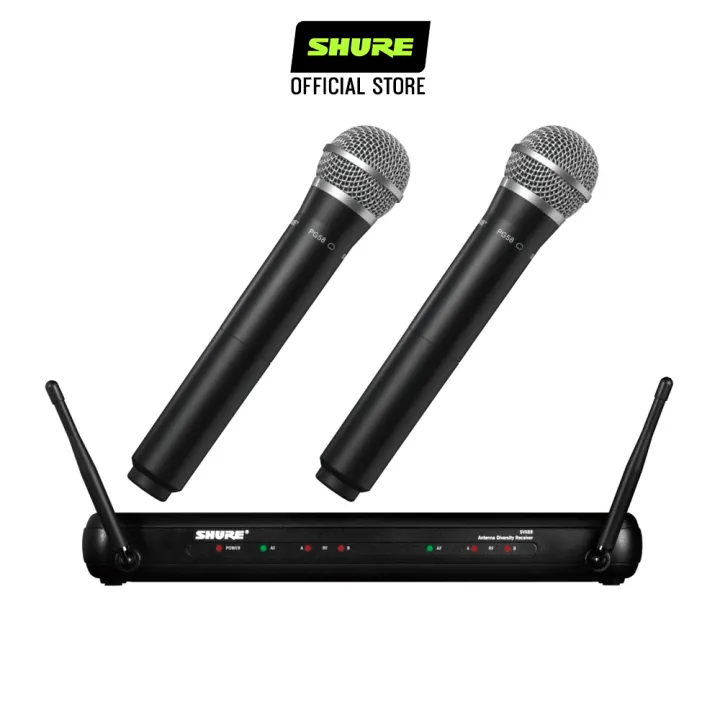 SHURE SVX288/PG58 Dual Vocal Wireless System | Lazada PH