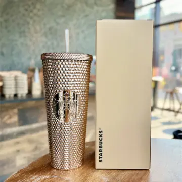 Starbucks 2023 China Bronze Gold Studded Cup 24oz Tumbler