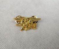 tomwang2012 US NAVY SEAL EAGLE ANCHOR TRIDENT MINI MEDAL UNIFORM INSIGNIA BADGE PIN golden