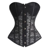 New Corset Bustier Burlesque Zxipper เอว Shapers เซ็กซี่ Bustiers Slimming เข็มขัด Underbust Shapewear PLUS ขนาด S M L-XXL