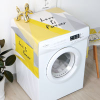 New Drum Washing Machine Cover Microwave Oven With Pocket Dust Cloth Household Waterproof Refrigerator Top Cover Dust Cover