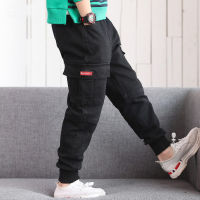 VFOCHI 2022 nd New 4-16T Boys Pants Spring Summer Solid Color Kids Trousers Teenage Clothing Elastic Waist Boy Cargo Pants