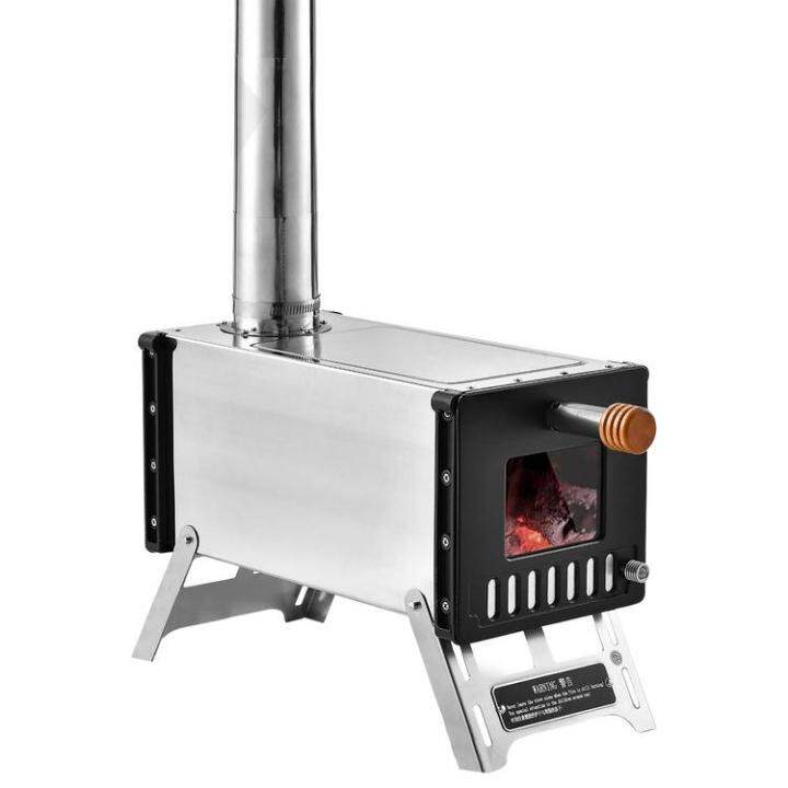 Camping Wood Stove Hot Tent Wood Stove Outdoor Wood Stove with Gloves