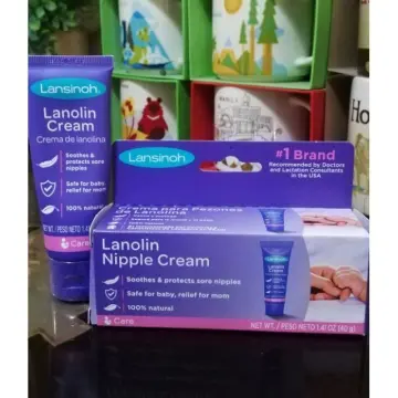 Lansinoh HPA Lanolin Nipple Cream 1.41 oz Tube Breastfeeding Mothers BONUS  Tube