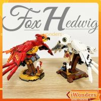 ของเล่นบล็อกตัวต่อ รูปตัวอักษร Harry Hedwig Fawkes Dumbledores Phoenix MOC 75979 76394