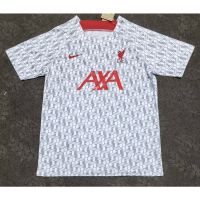 [Fans] 2223 Liverpool White Pre-Comition Training Shirt Football Player เสื้อแขนสั้นคุณภาพสูง