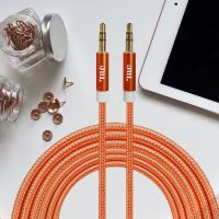 สายสัญญาณเสียง JBL audio cable aux cable speaker 3.5mm headphone double-head plug computer Harman Kardon audio car use