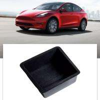 ที่เท้าแขน Figatia ซ่อนกล่องเก็บของสีดำฝูงสำหรับ Tesla รุ่น3 Y Automotive