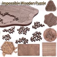 Impossible Wooden Puzzle IQ Puzzles for Adults Impossible Jig Saw Puzzles Brain-teaser Ten Level Difficulty Tangram Board Games